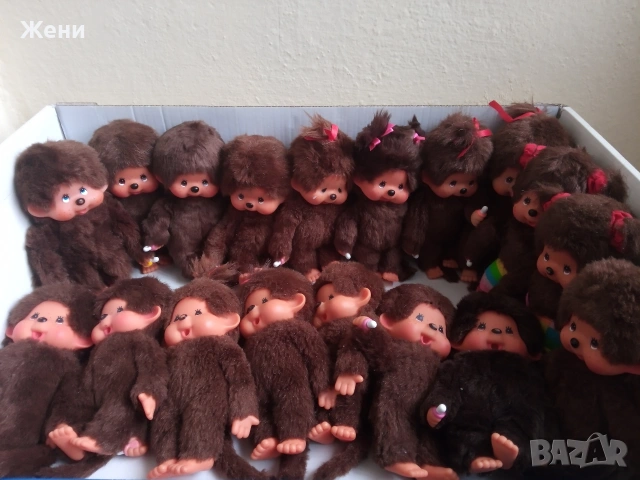 💖Оригинални японски кукли Monchhichi Sekiguchi Мончичи маймунки, снимка 7 - Плюшени играчки - 48265407