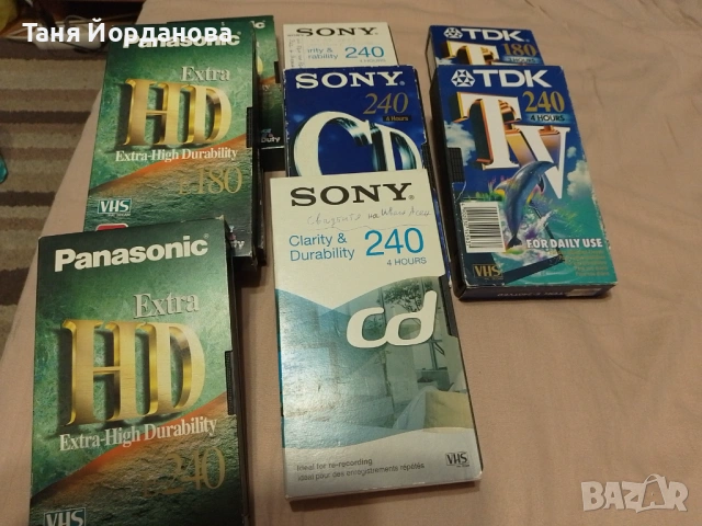 Видео касети Panasonic, TDK, Sony втора употреба , снимка 2 - Други музикални жанрове - 54269595