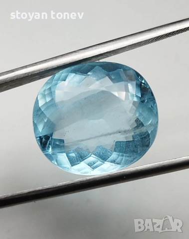 Рядък и Голям Естествен Аквамарин 10.59 карата – "SANTA MARIA" BLUE!, снимка 2 - Други - 53893051