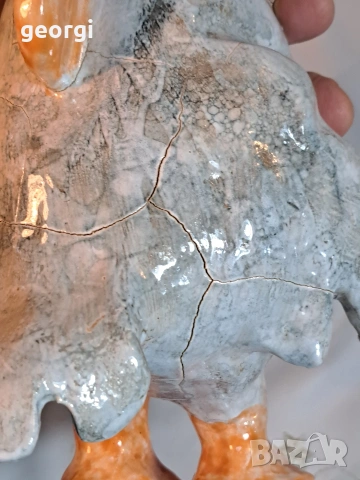 керамична скулптура кокошка уникат   32/5, снимка 11 - Декорация за дома - 53218078