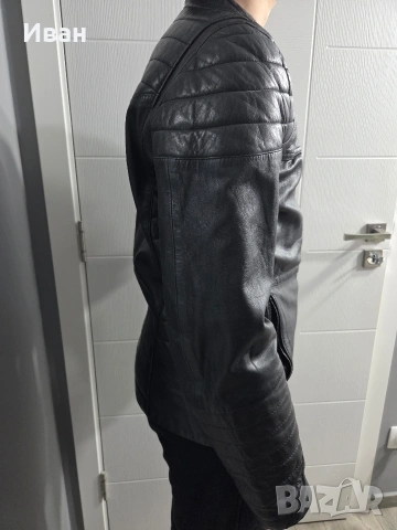 Кожено яке Bershka естествена кожа , снимка 2 - Якета - 53225297