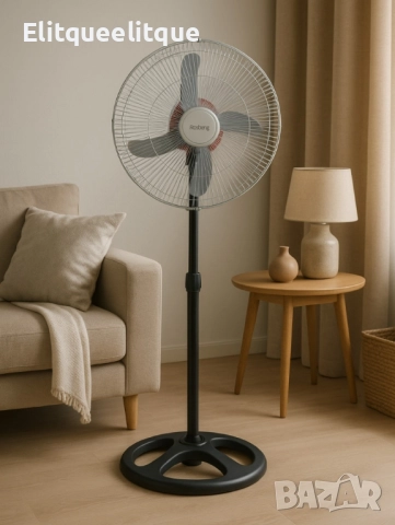 Вентилатор Rosberg, 60W, 46см., с двойна перка, снимка 4 - Вентилатори - 52175049