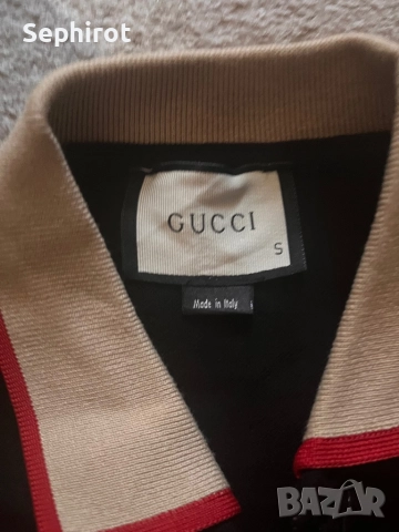 Gucci мъжко поло с яка, снимка 3 - Тениски - 51735042