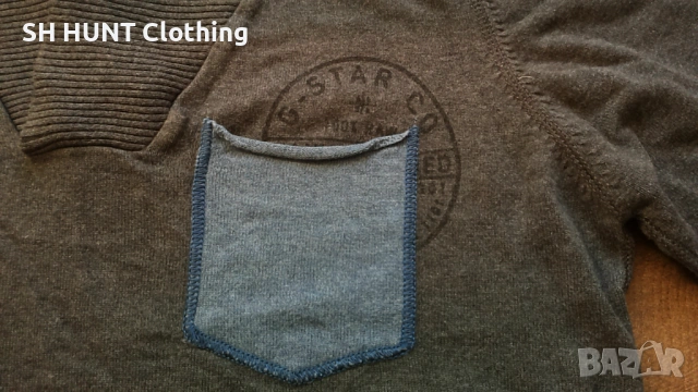 G-Star размер L мъжки пуловер 5-28, снимка 3 - Пуловери - 53297622