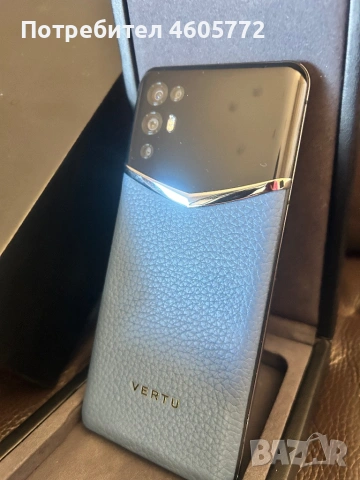 Чисто нов VERTU/ВЕРТУ-Ivertu calf leather gentleman blue