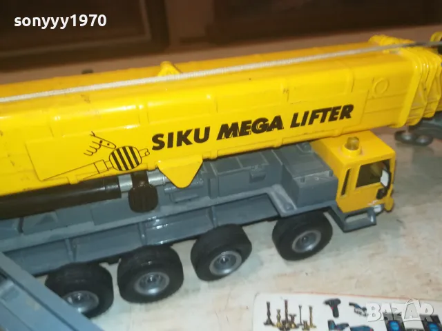 SIKU MEGA LIFTER-МЕТАЛЕН КРАН ОТ ФРАНЦИЯ 1808241046, снимка 8 - Антикварни и старинни предмети - 46942215