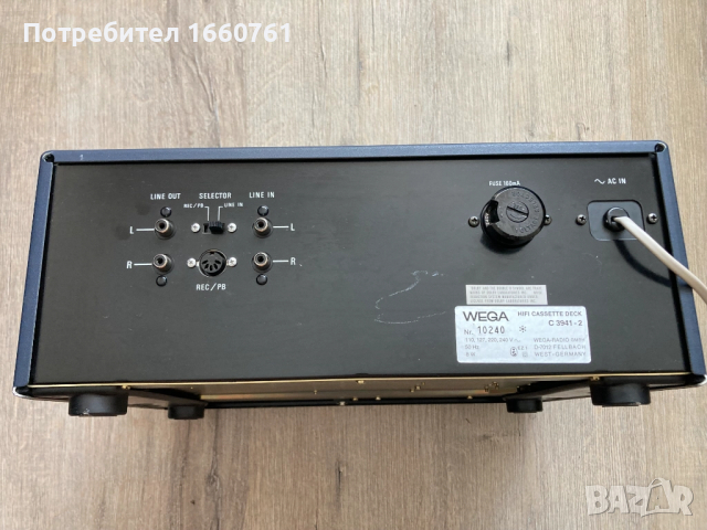 касетен дек като нов WEGA C 3941-2 SPECIAL EDITION , снимка 5 - Декове - 51734525