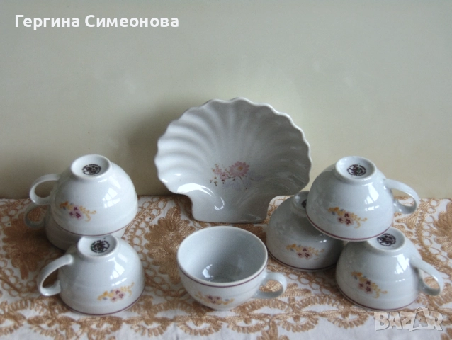 Чаши за кафе стар български порцелан