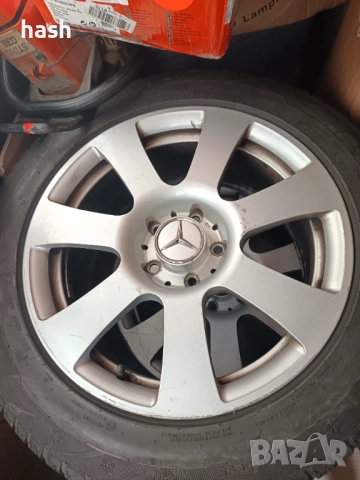 Джанти с фуми 5х112 Mercedes 17", снимка 3 - Гуми и джанти - 51548311