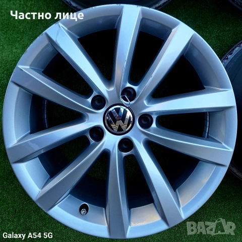 Продавам 4бр 17-ки джанти за Фолксваген Пасат, Голф, Туран, Тигуан , снимка 2 - Гуми и джанти - 54125997