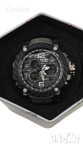 Водоустойчив спортен дигитален часовник EXPONI, снимка 3 - Мъжки - 45009066