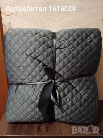 Голяма сатенена покривка - шалте за спалня., снимка 2 - Покривки за легло - 44606090