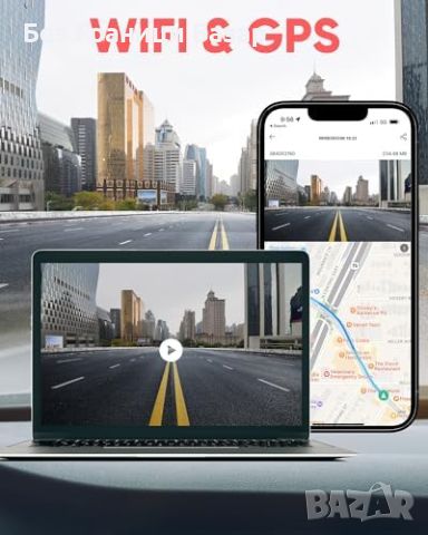 Нов Full HD 1080P WiFi GPS Dashcam за Автомобил с G-сензор и Цикличен Запис Камера кола, снимка 3 - Аксесоари и консумативи - 45982176