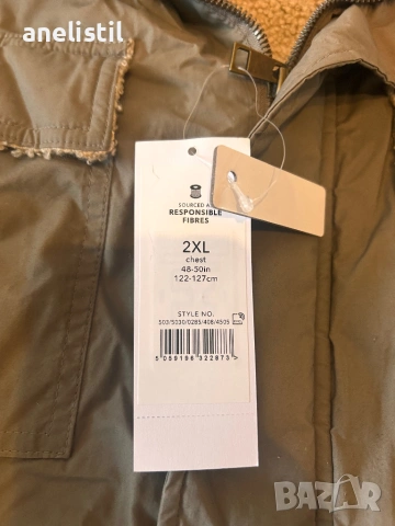 Ново мъжко яке George 2XL – зимно, с пухена подплата, снимка 2 - Якета - 53467643