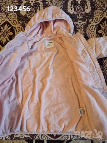 розово зимно яке с качулка, снимка 3 - Якета - 51944853