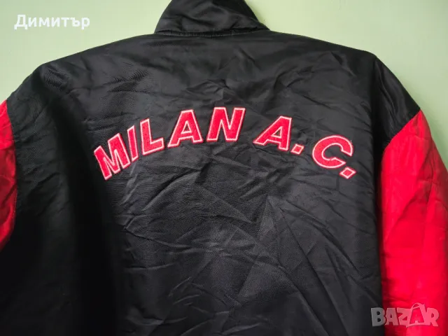 Яке бомбер на Lotto AC Milan футбол jacket soccer , снимка 4 - Якета - 47503708