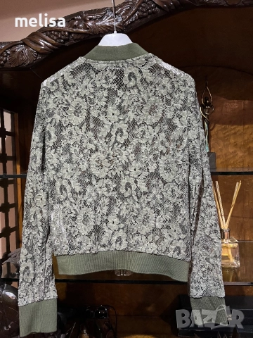 Zara яке/ бомбер от дантела, снимка 3 - Якета - 52165382