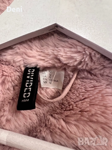 Розово Зимно Кожухче H&М, снимка 4 - Палта, манта - 54199422
