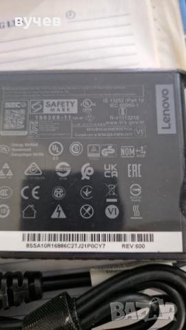 захранване за lenovo модел ADL 170SCC3A, снимка 2 - Части за лаптопи - 51787663