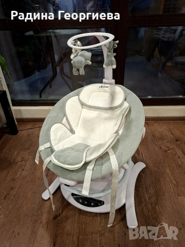 Електрическа люлка Cangaroo La Scala - розова, с гаранция до 2027 г., снимка 4 - Детски люлки - 53215696