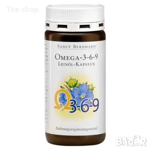 Flax Oil - Омега 3 - 6 - 9 Ленено масло, 180 капсули (009)