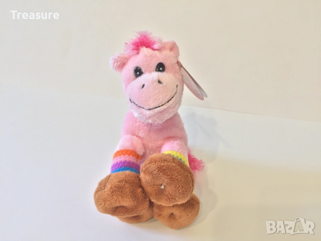 Нов плюшен ключодържател Амек Тойс конче пони розово, снимка 2 - Плюшени играчки - 41490761
