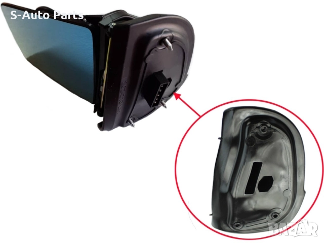 Комплект за странично огледало на Mercedes S-Class W140 Facelift (1994-1998) Лява страна, снимка 7 - Части - 52933550
