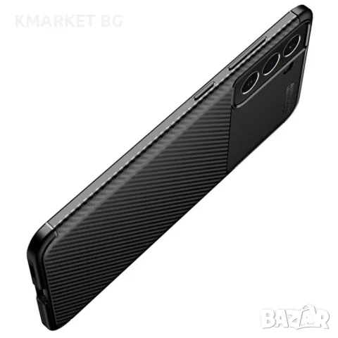 Samsung Galaxy S21 FE Удароустойчив Carbon Fiber Калъф и Протектор, снимка 7 - Калъфи, кейсове - 48206579