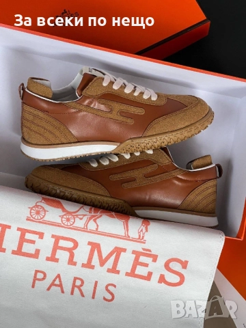 Hermes Дамски Кафеви Маратонки👟Дамски Спортни Обувки В Кафяв Цвят Хермес Код E1059, снимка 6 - Маратонки - 52206860