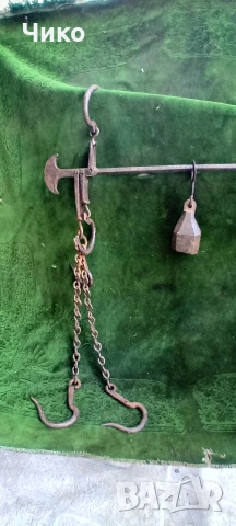 100кг турски кантар ока със куки, снимка 3 - Антикварни и старинни предмети - 53801333