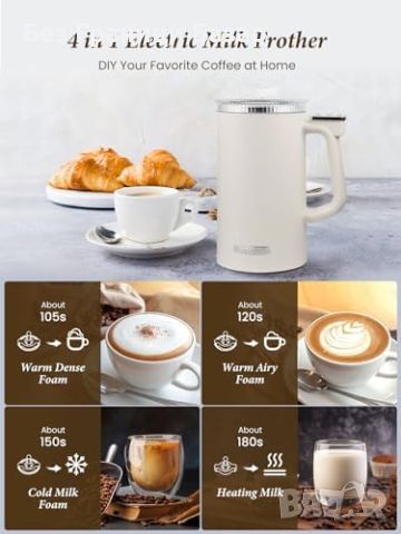 Нов Уред за разпенване / затопляне на мляко Млечна пяна за секунди Кафе, снимка 7 - Други - 45505510