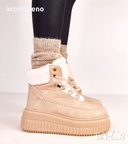 Дамски изолирани боти до глезена на платформа Lorraine, 3цвята , снимка 15 - Дамски боти - 52167015