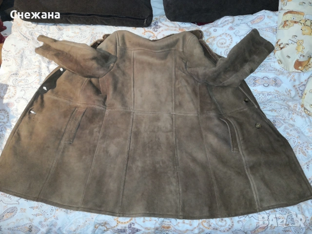 мъжки кожух овча кожа - изключително топъл и в най-студените дни, снимка 5 - Палта - 53084378