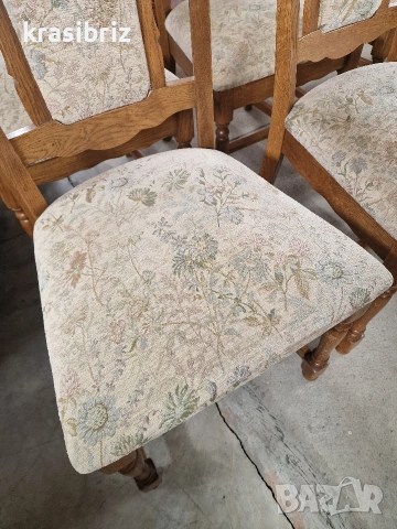 К-т Масивни Столове-6бр-внос от Германия!ОБЯВЕНАТА ЦЕНА Е ЗА БРОЙ!, снимка 4 - Столове - 53902684