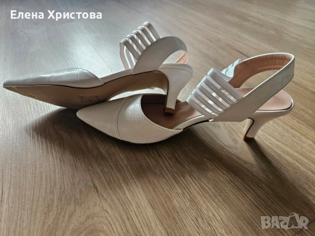 Бели летни обувки, снимка 4 - Дамски ежедневни обувки - 51463283