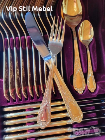 Прибори за хранене Солинген с 24К позлата в Прибори за хранене, готвене ...