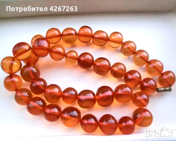 Кехлибарена огърлица винтидж, снимка 6 - Антикварни и старинни предмети - 53287515