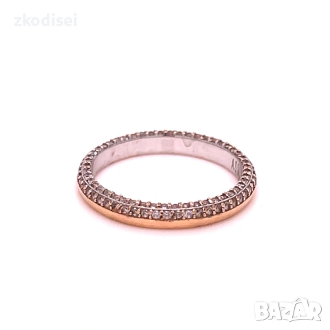 Златен дамски пръстен 2,64гр. размер:53 14кр. проба:585 модел:35348-5