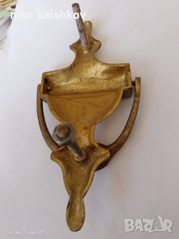 месингово чукче за врата , снимка 3 - Входни врати - 53139777