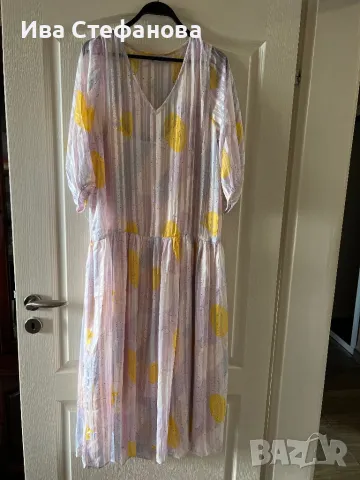 Разкошна нова ежедневна елегантна феерична нежна женствена рокля паднала ниска талия 