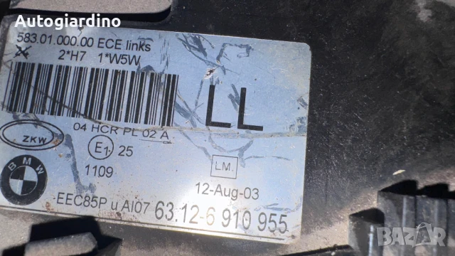 Оригинални Фарове зa BMW E46 - 63.12-6910955, снимка 2 - Части - 51155188