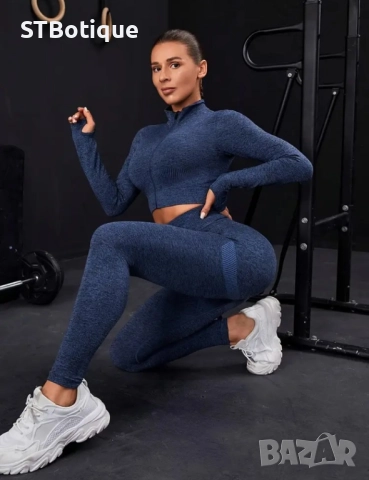 💕Безшевен спортен комплект с цип – Елегантен, удобен и модерен!💕, снимка 4 - Спортни екипи - 51952047