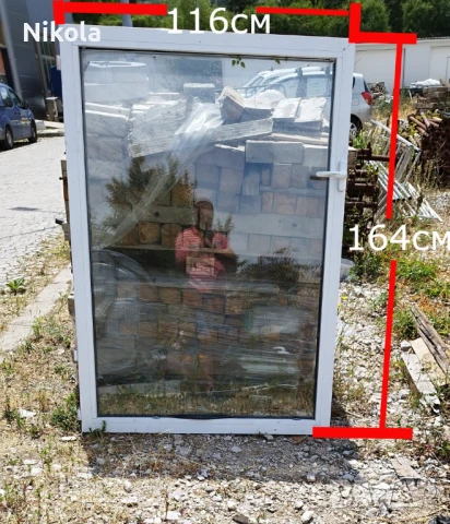 Алуминиеви крила от прозорци без каса - дограма прозорец 116/164 и 68/167см