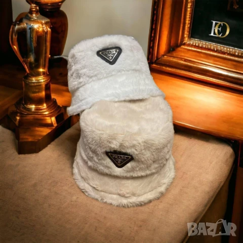 пухени шапки prada christian dior gucci , снимка 8 - Шапки - 51393742