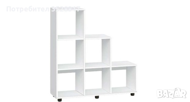 Етажерка кубо 5 Бяла , снимка 2 - Етажерки - 52459381
