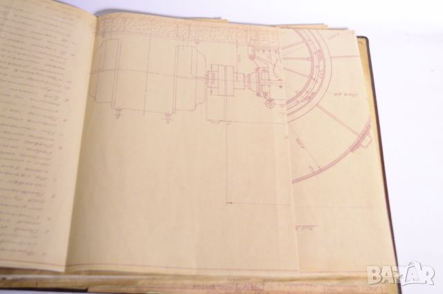 Стар албум с чертежи , снимка 2 - Антикварни и старинни предмети - 46784114