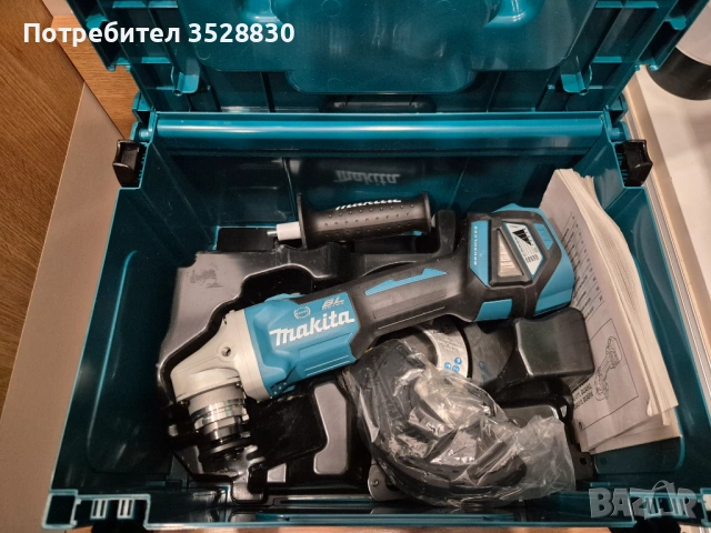 Акумулаторен безчетков ъглошлайф флек Макита Makita DGA513 с макпак 3 Makpac 3 (чисто нов)