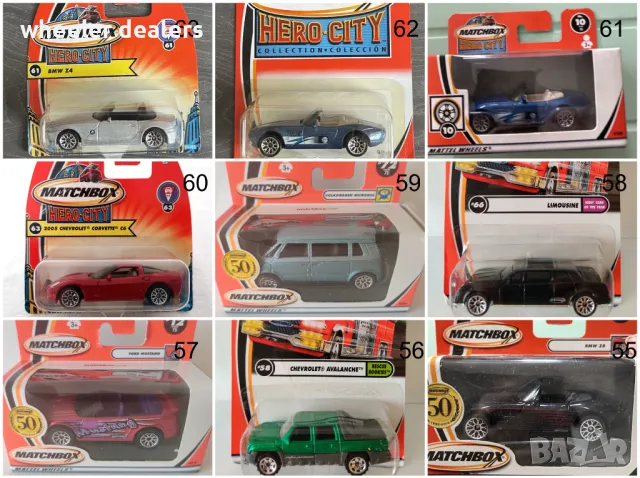 Метални колички Мачбокс Matchbox от различни години в мащаб 1:64 Част1, снимка 6 - Колекции - 22020827