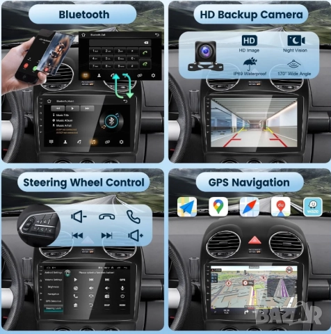 Мултимедия, Двоен дин, Volkswagen Beetle, 2004-2010, Андроид, Навигация, 2DIN, плеър, екран Android, снимка 5 - Аксесоари и консумативи - 51949728