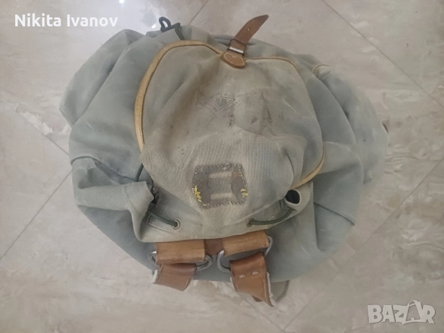 стара брезентова туристическа раница, снимка 4 - Раници - 52834513